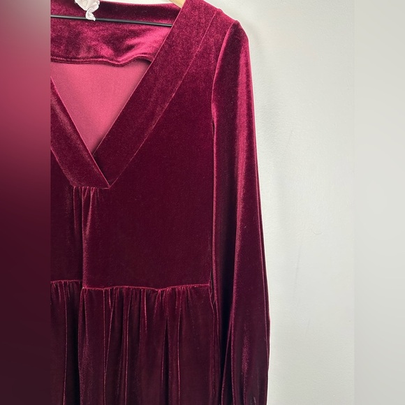 Anthropologie Amadi Greta Velvet Tunic Pockets Mini Dress Sz S - Picture 6 of 7